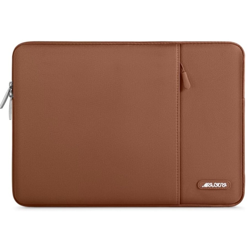 MOSISO Laptop Tablet Sleeve Zip Bag In Caramel Brown NEW